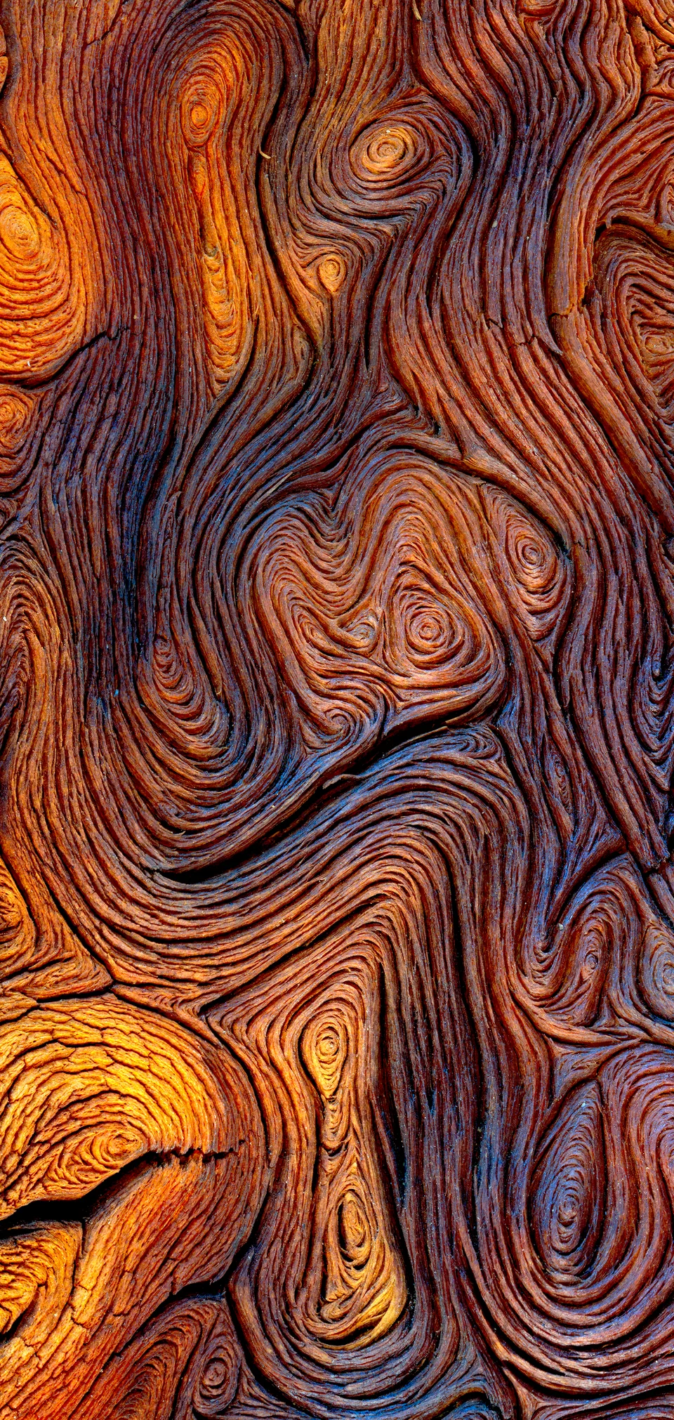 Smoke Swirls in Wood Grain